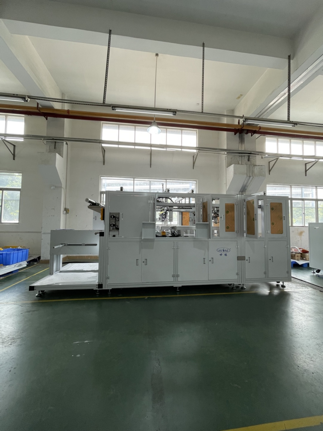 Dual domestic ro leaf, tricot prepping and stacking machine SEC-S80WD -1