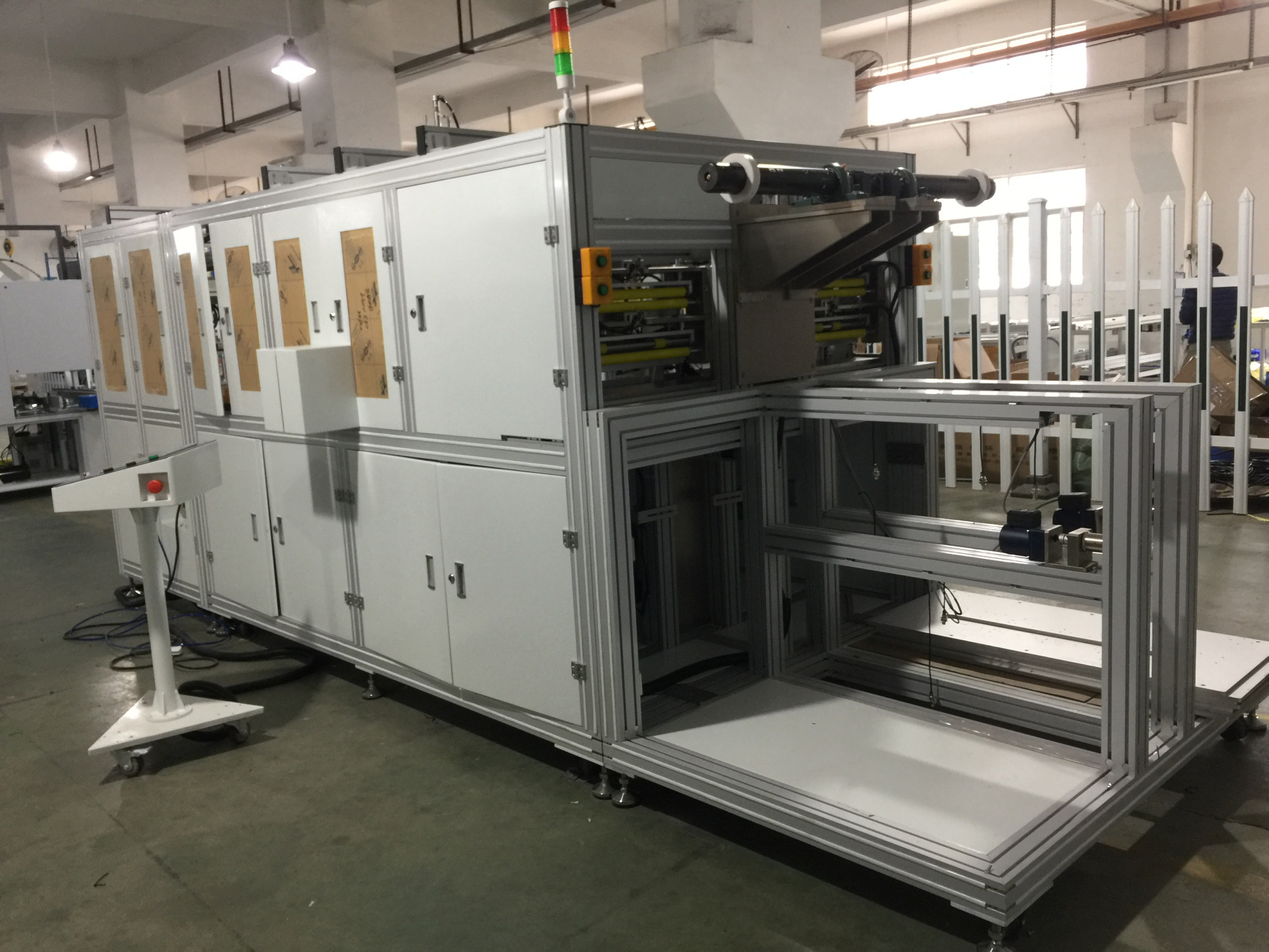 Dual domestic ro leaf, tricot prepping and stacking machine SEC-S80WD -1