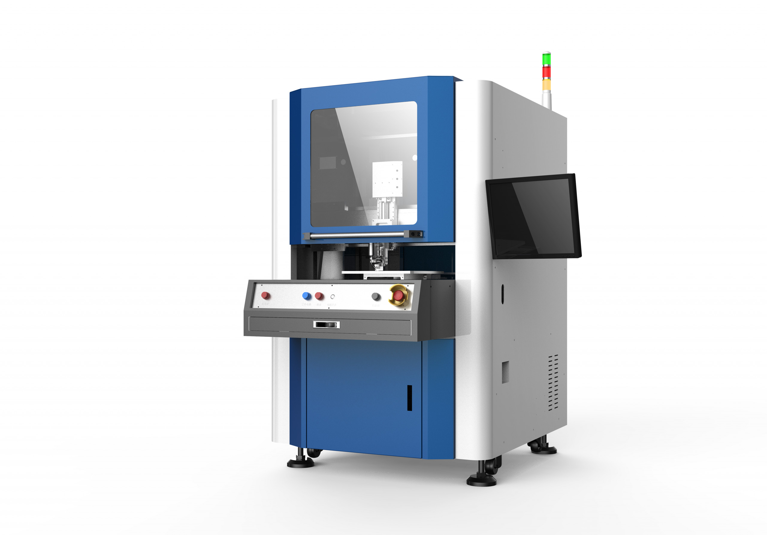 High precision standalone machine with dual-dispensing-robot systems SEC-DP300 -3