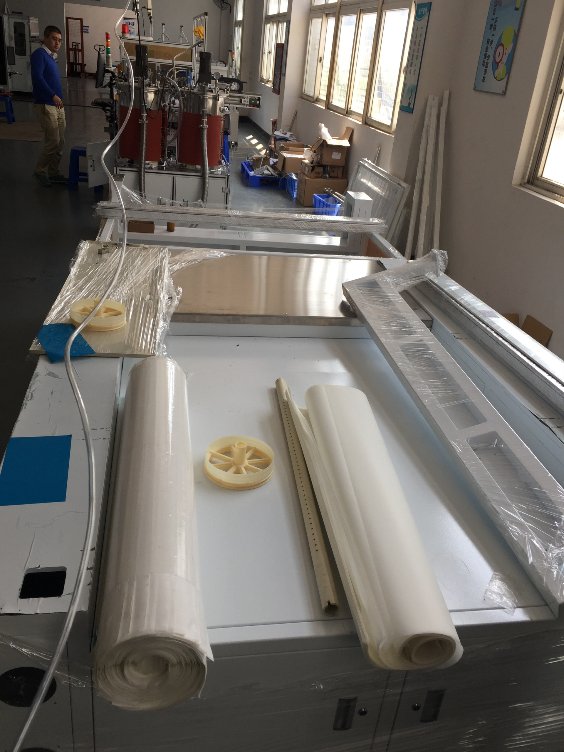 Industrial fully automatic RO reverse osmosis membrane spacer automatinc cutting-indexing-welding machine -1