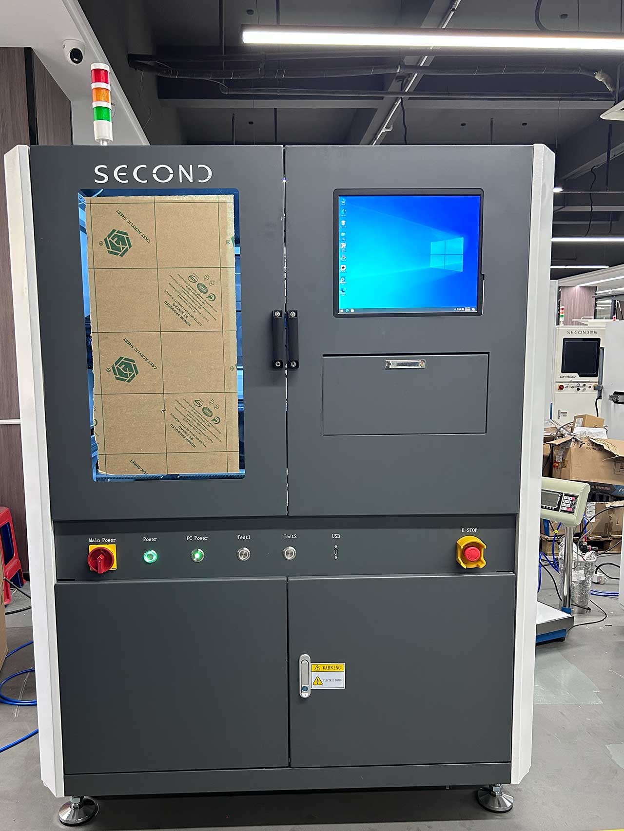 In-line coating machine with automatic