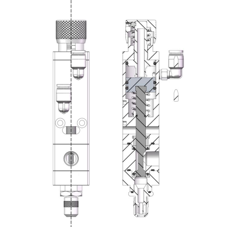 High-precision pneumatic stainless steel Pneumatic high pressure valve ...