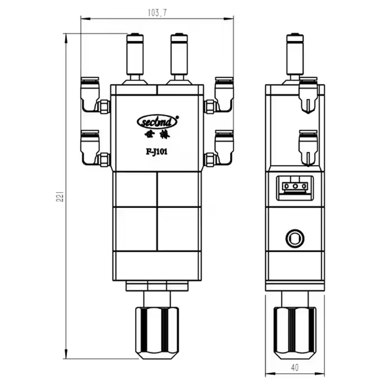 Double liquid static glue dispensing value