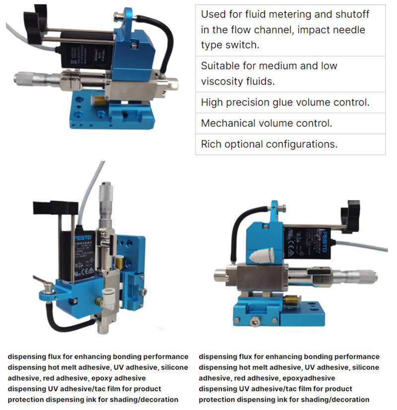 dispensing glue valve