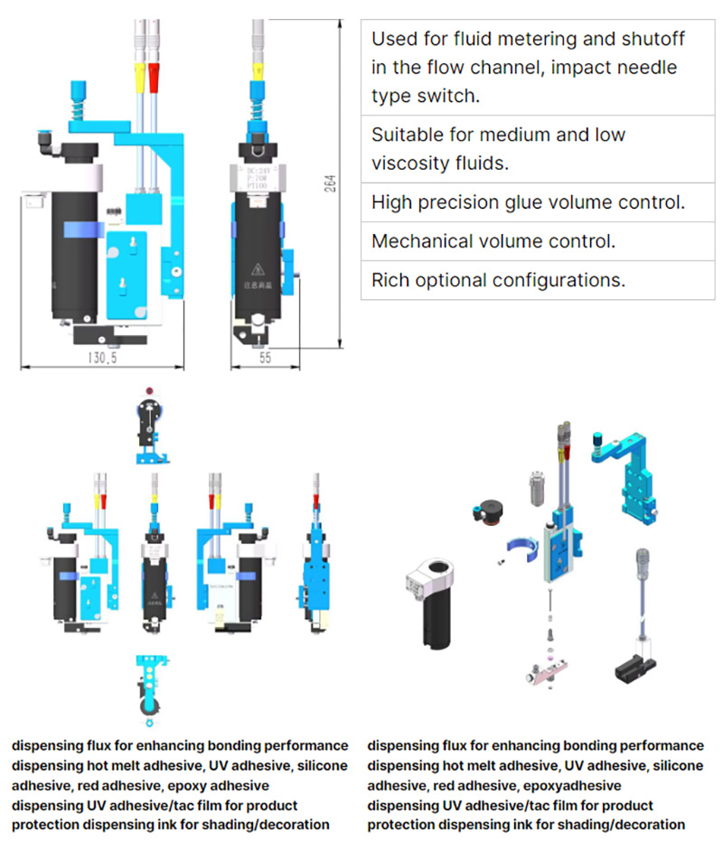 pneumatic glue dispenser