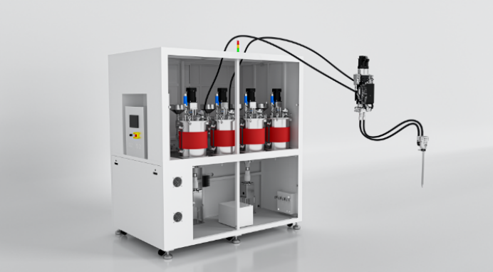 Battery cell glue coating machine