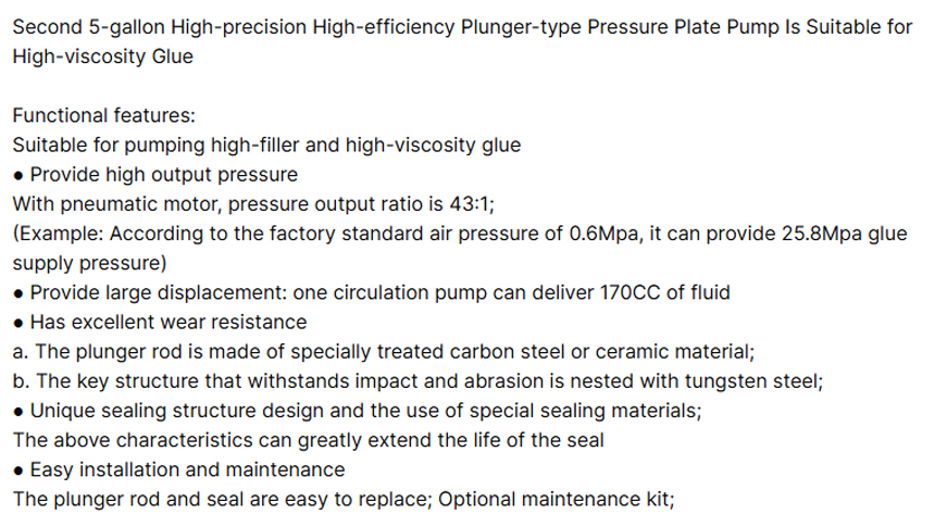 Plunger type platen pumps