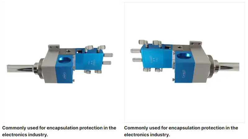 Dove Ii Injection Fitting Two-fluid dynamic glue dispensing valve | Dual-Component Dynamic Mixing ...