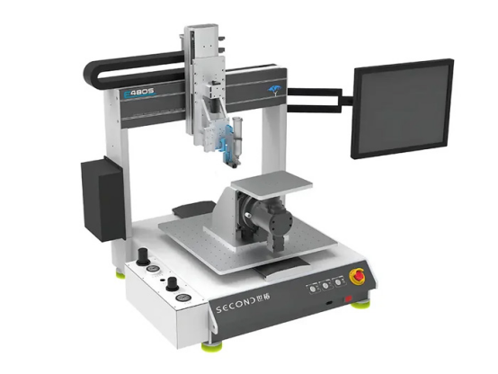 Desktop glue dispensing machine robot SEC-E480SV with CCD visual   