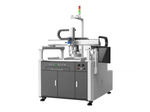 In-line automated vacuum potting system