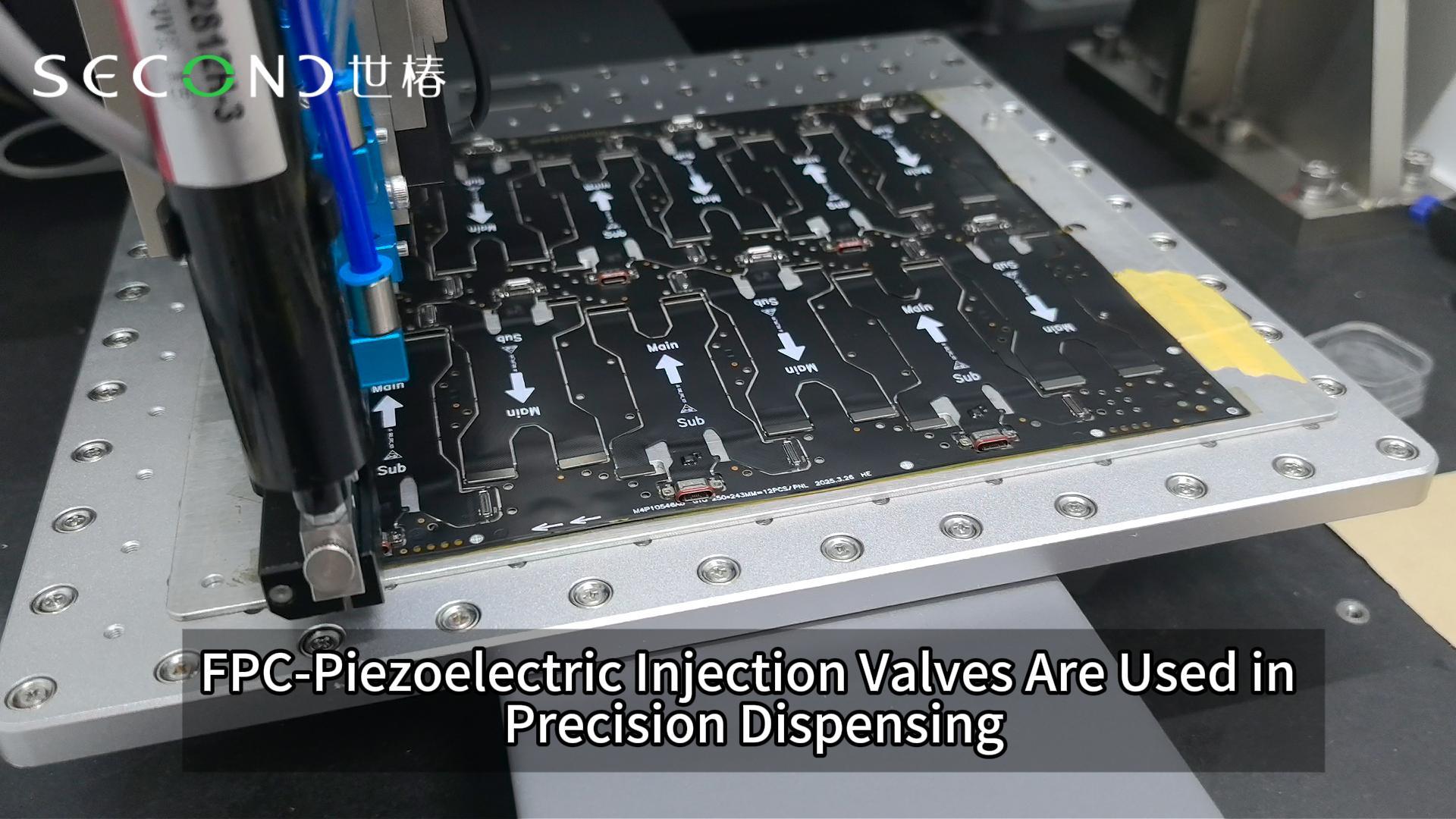 Piezoelectric injection valves with nozzle heating