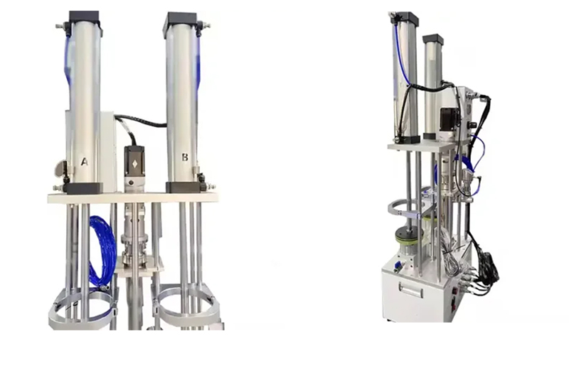 Double barrel screw pump glue supply