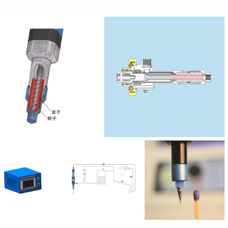  Solder Paste UV Single Liquid  Micro Screw Glue Dispensing Valve