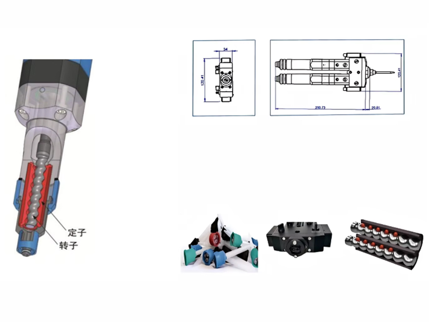 Micro screw dispensing valve adopts