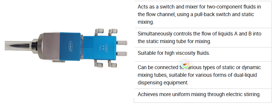 two-component fluids dispensing valve