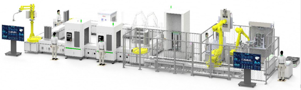 Fuel cell engine system assembly line