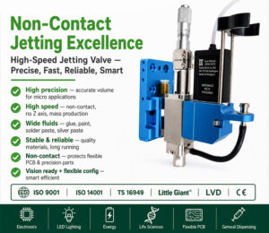 Automatic dispensing machine｜Dispenser Machine -SECOND high speed jetting valve precise fast reliable smart