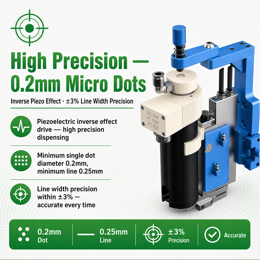 Automatic dispensing machine｜Dispenser Machine -SECOND precision non contact piezoelectric jet valve